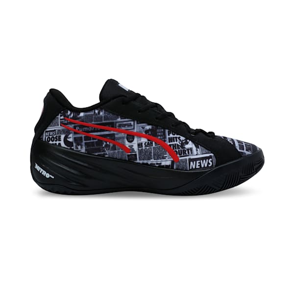 All-Pro NITRO™ Media Day Unisex Basketball Shoes, PUMA Black-PUMA White-For All Time Red, extralarge-IND