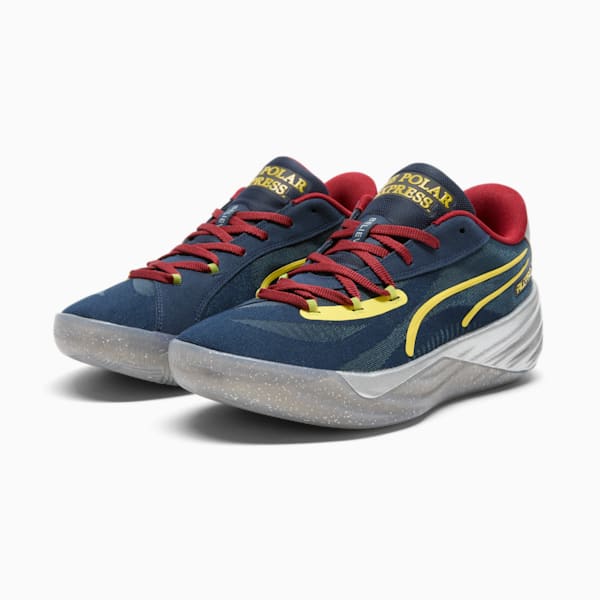 Tenis de basquetbol All-Pro NITRO™ 2 Crowd Craze, Club Navy-Intense Red-Golden Fog-Yellow Blaze-Silver Mist, extralarge