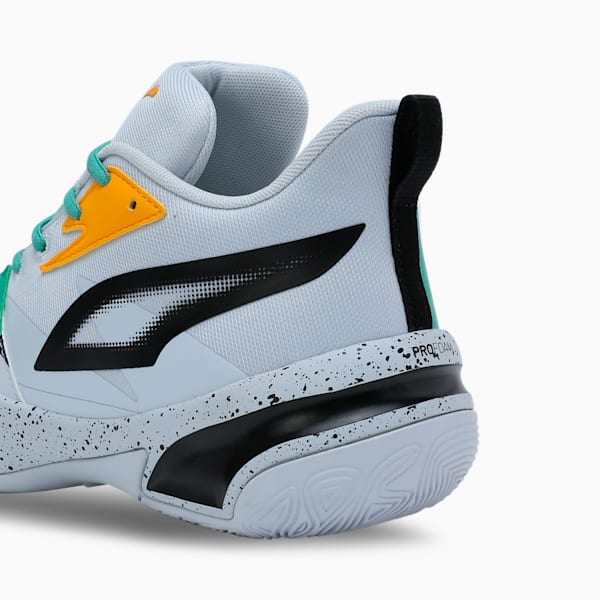 Genetics Speckle Unisex Basketball Shoes, PUMA Black-Silver Mist-Jade Frost, extralarge-IND