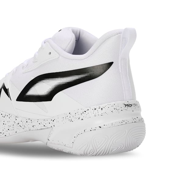 Genetics Speckle Unisex Basketball Shoes, PUMA White, extralarge-IND