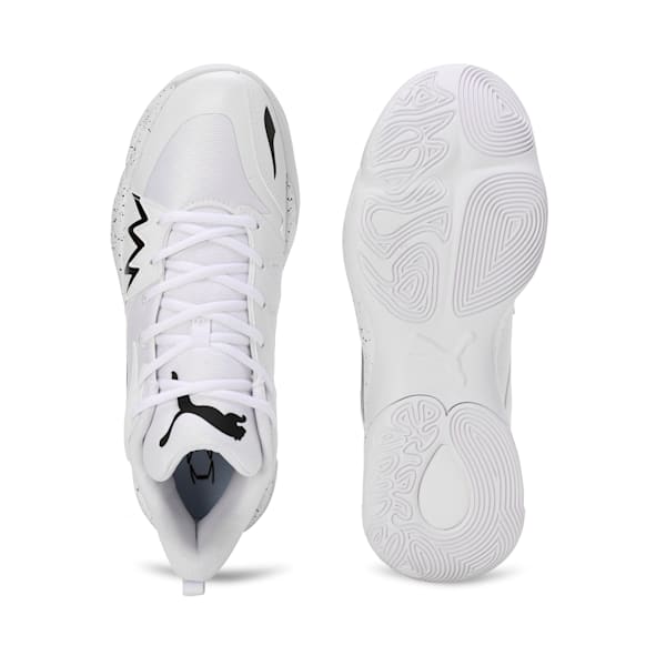 Genetics Speckle Unisex Basketball Shoes, PUMA White, extralarge-IND