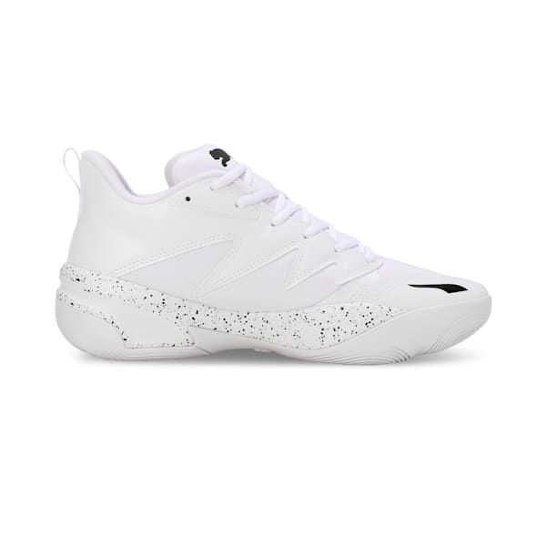 Genetics Speckle Unisex Basketball Shoes, PUMA White, extralarge-IND