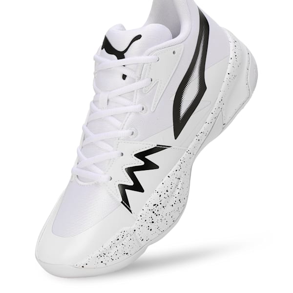 Genetics Speckle Unisex Basketball Shoes, PUMA White, extralarge-IND