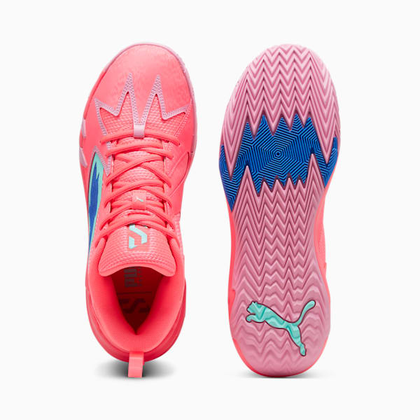 Tenis de basquetbol Scoot Zeros, Sunset Glow-Electric Peppermint, extralarge