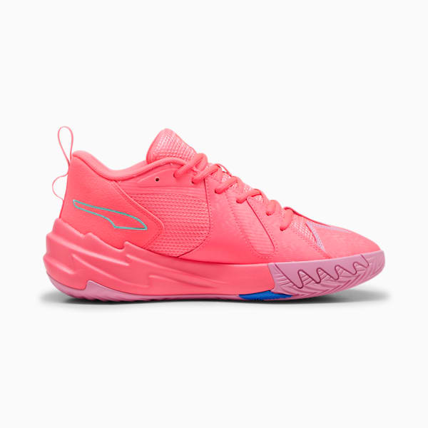 Scoot Zeros Men's Basketball Shoes, Sunset Glow-Electric Peppermint, extralarge