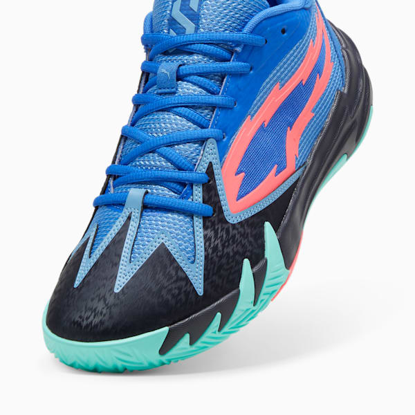 Scoot Zeros Men's Basketball Shoes, Bluemazing-Electric Peppermint, extralarge