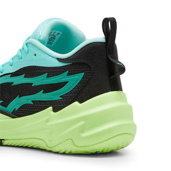 Scoot Zeros Big Kids' Basketball Shoes, Fizzy Apple-Electric Peppermint, extralarge