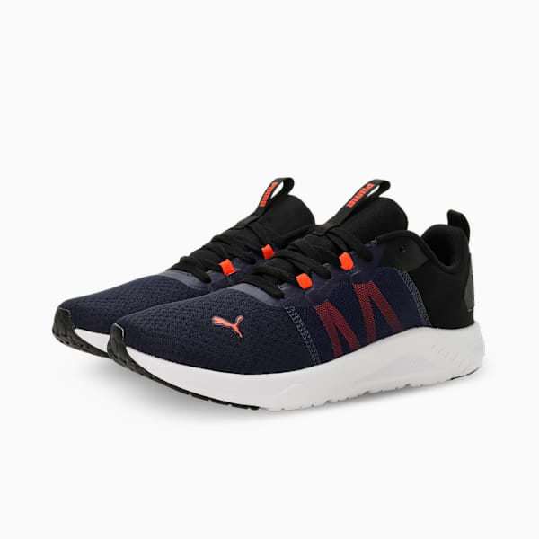 Calit Men's Running Shoes, PUMA Black-Hot Heat-PUMA Navy, extralarge-IND