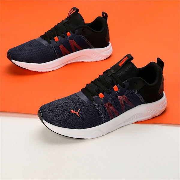Calit Men's Running Shoes, PUMA Black-Hot Heat-PUMA Navy, extralarge-IND