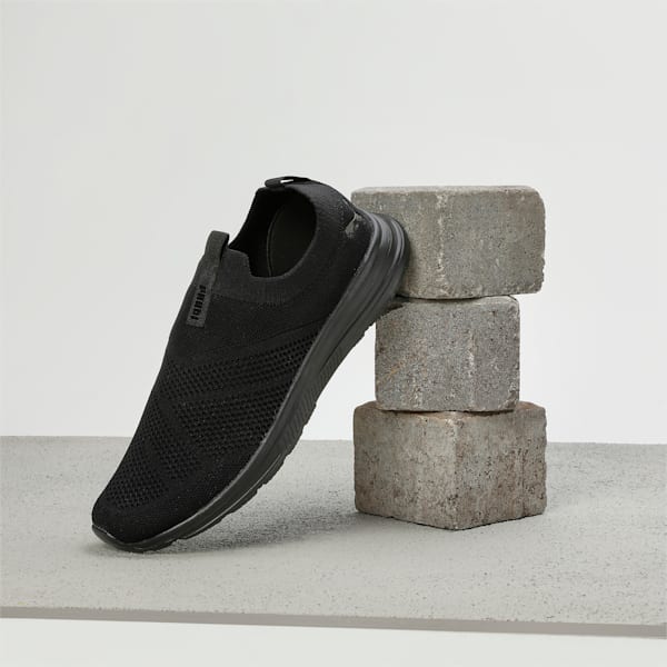 PUMA Cirque Men's Slip-On Shoes, PUMA Black-PUMA Black, extralarge-IND
