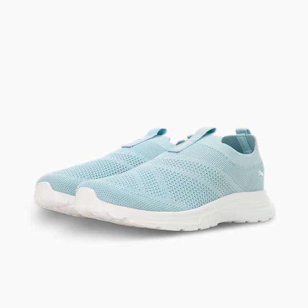 PUMA Cirque Women's Slip-On Shoes, Silver Sky-PUMA White, extralarge-IND