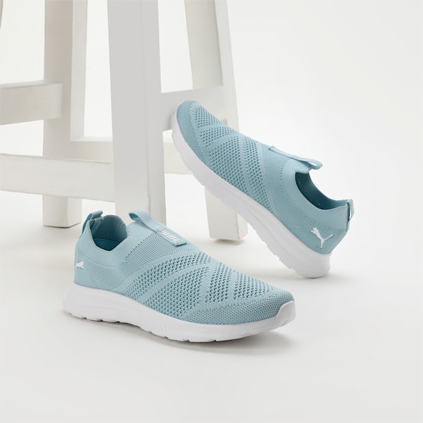 Cirque Women's Slip-On Shoes, Silver Sky-PUMA White, extralarge-IND