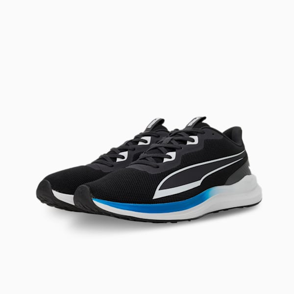 Exotine 2.0 Men's Running Shoes, Flat Dark Gray-PUMA White-Racing Blue, extralarge-IND