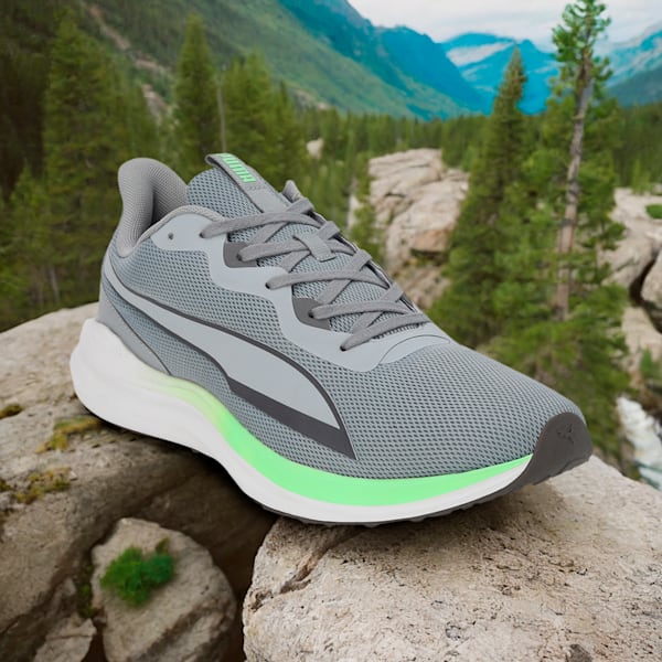 Exotine 2.0 Men's Running Shoes, Cool Mid Gray-Cool Dark Gray-Spring Fern, extralarge-IND