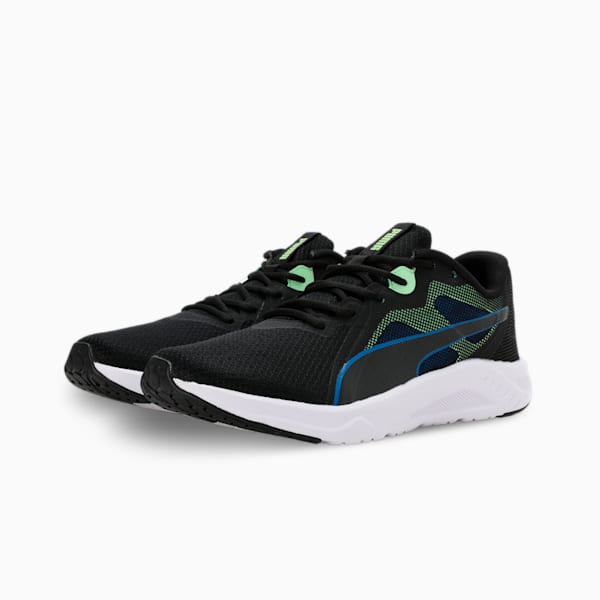 Seriah Men's Running Shoes, PUMA Black-Spring Fern-Racing Blue, extralarge-IND