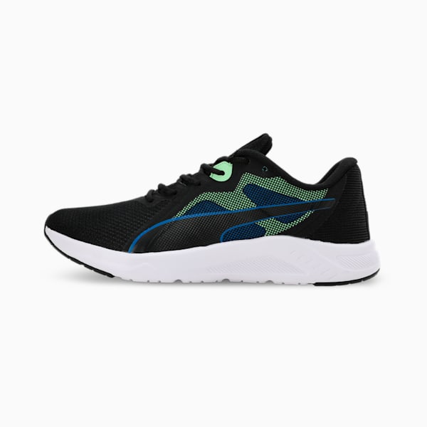 PUMA Seriah Men's Running Shoes, PUMA Black-Spring Fern-Racing Blue, extralarge-IND