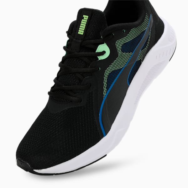 Seriah Men's Running Shoes, PUMA Black-Spring Fern-Racing Blue, extralarge-IND