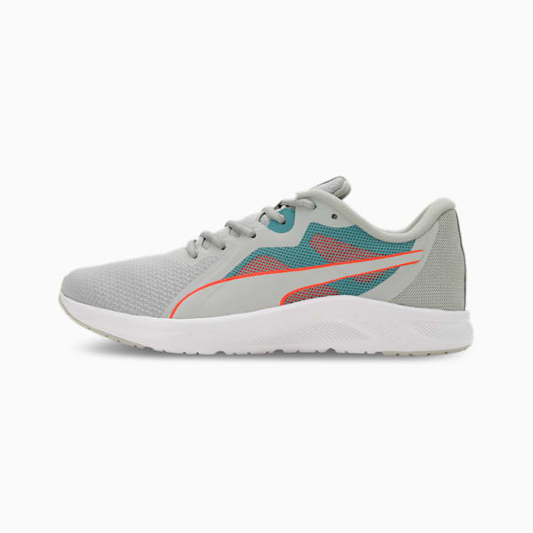 Seriah Men's Running Shoes, Ash Gray-Hot Heat-Bold Blue, extralarge-IND