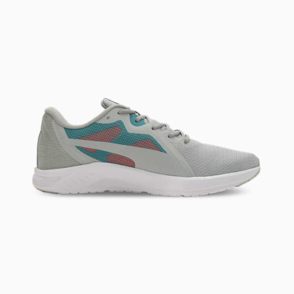 Seriah Men's Running Shoes, Ash Gray-Hot Heat-Bold Blue, extralarge-IND
