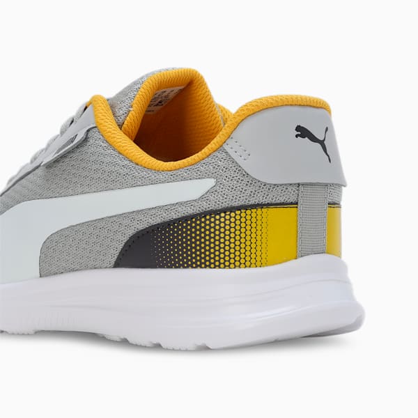 Razz Men's Running Shoes, Ash Gray-PUMA White-Yellow Sizzle, extralarge-IND