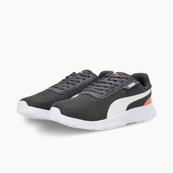 Razz Men's Running Shoes, Dark Coal-Maple Syrup-PUMA White, extralarge-IND