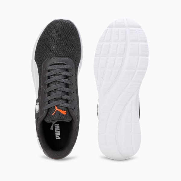 Razz Men's Running Shoes, Dark Coal-Maple Syrup-PUMA White, extralarge-IND