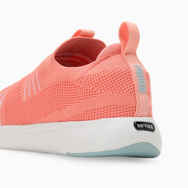 SOFTRIDE Posse Women's Slip-On Shoes, Peach Smoothie-PUMA White-Icy Blue, extralarge-IND