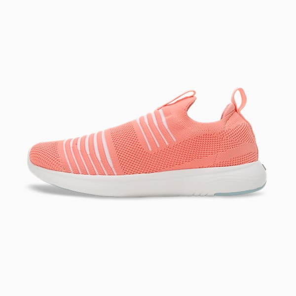 SOFTRIDE Posse Women's Slip-On Shoes, Peach Smoothie-PUMA White-Icy Blue, extralarge-IND