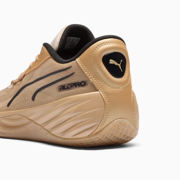 Gold puma basketball shoes shop