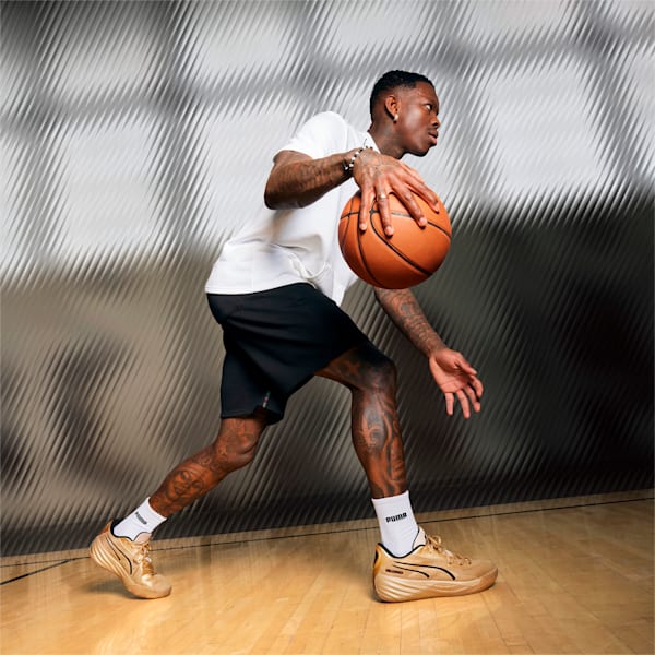 Schröder All-Pro NITRO™ Men's Basketball Shoes, PUMA Gold-PUMA Black, extralarge