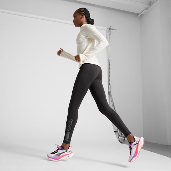 Tenis de running para mujer Elite Trail Deviate NITRO™, PUMA White-Glowing Red-Pure Magenta, extralarge
