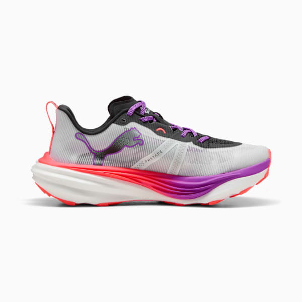 Deviate NITRO™ Elite Women's Trail Running Shoes, PUMA White-Glowing Red-Pure Magenta, extralarge