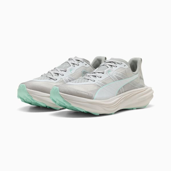 SEASONS Deviate NITRO™ Elite Trail Women's Running Shoes, Feather Gray-Mint Melt, extralarge