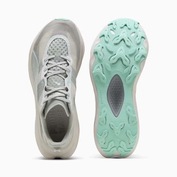 SEASONS Deviate NITRO™ Elite Trail Women's Running Shoes, Feather Gray-Mint Melt, extralarge