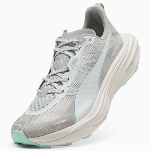 Tenis de running para mujer Elite Trail Deviate NITRO™, Feather Gray-Mint Melt, extralarge