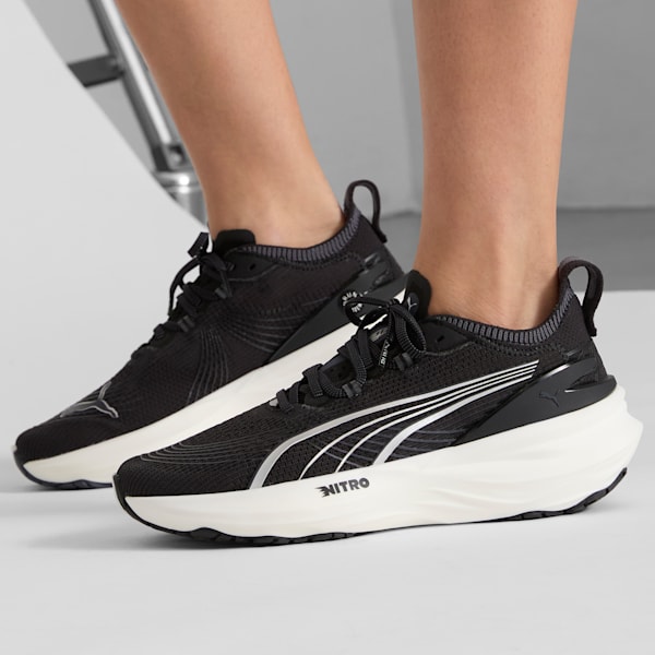 Tenis de running para mujer ForeverRun NITRO™ 2, PUMA Black-PUMA White, extralarge