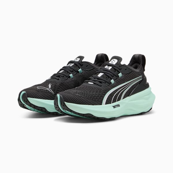 ForeverRun NITRO™ 2 Women's Running Shoes, PUMA Black-Mint Melt, extralarge-IND