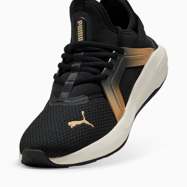 Tenis de running Softride Enzo 5 Metallic para mujer, PUMA Black-Warm White-PUMA Gold, extralarge