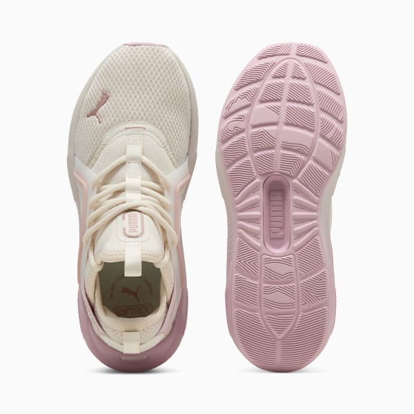 Tenis de running Softride Enzo 5 Metallic para mujer, Warm White-Rose Mauve-Rose Gold, extralarge