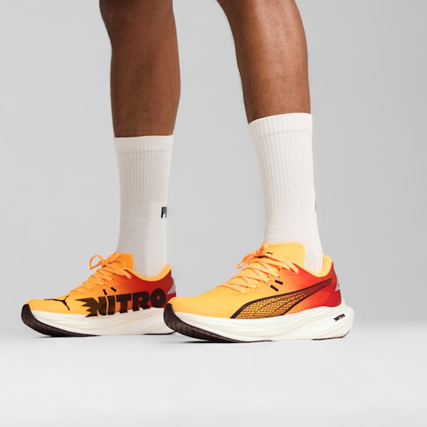 Deviate NITRO™ 3 Men's Running Shoes, Sun Stream-Sunset Glow-PUMA White, extralarge-IND