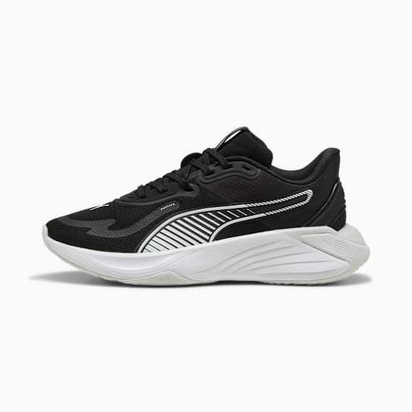 PWR Hybrid Training Shoes Women, PUMA Black-PUMA White-Feather Gray, extralarge-GBR