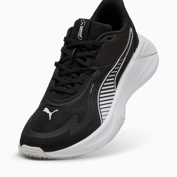 PWR Hybrid Training Shoes Women, PUMA Black-PUMA White-Feather Gray, extralarge-GBR