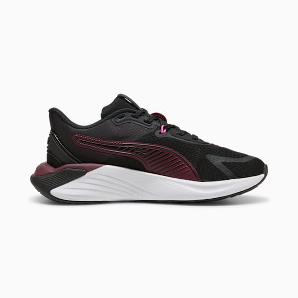 PWR Hybrid Training Shoes Women, PUMA Black-Ruby Shimmer-Pink Pixel, extralarge