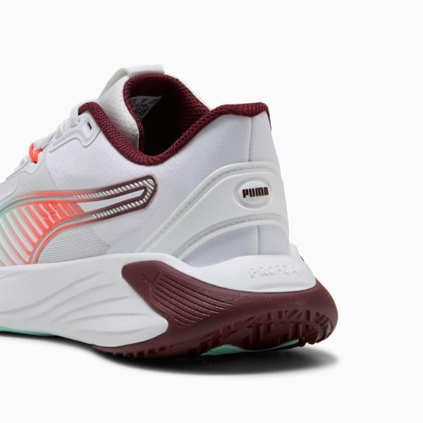 Tenis mujer training PWR NITRO SQD, PUMA White-Ruby Shimmer-Mint Melt-Glowing Red, extralarge
