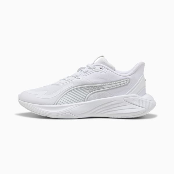 PWR Hybrid Training Shoes Women, PUMA White-PUMA Silver, extralarge-GBR