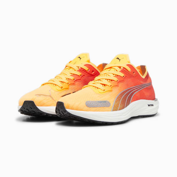 ウィメンズ リベレイト ニトロ 2 ランニングシューズ, Sun Stream-Sunset Glow-PUMA White, extralarge-JPN