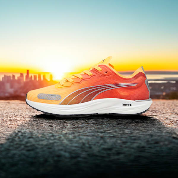 ウィメンズ リベレイト ニトロ 2 ランニングシューズ, Sun Stream-Sunset Glow-PUMA White, extralarge-JPN