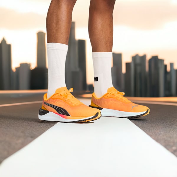 Electrify NITRO™ 3 Men's Running Shoes, Sun Stream-Sunset Glow-PUMA White, extralarge-IND