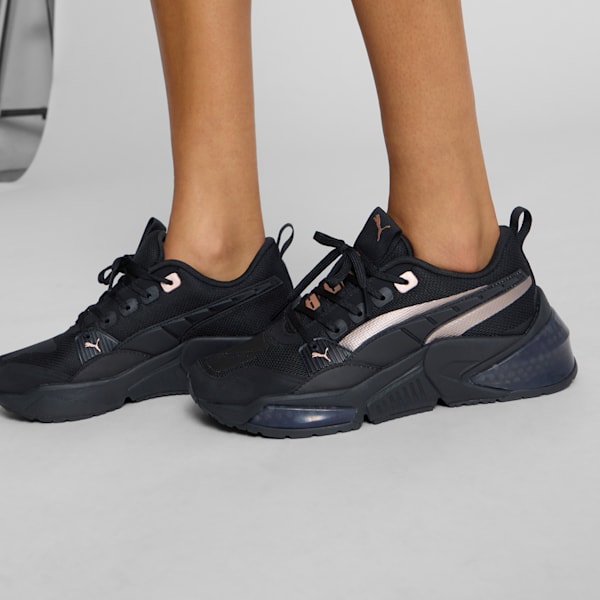 Tenis LQDCELL Optic Evo para mujer, PUMA Black-Rose Gold, extralarge