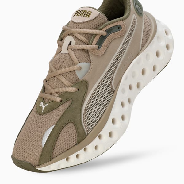 SOFTRIDE Frequence Running Shoes, Oak Branch-PUMA Olive-Desert Dust, extralarge-IND